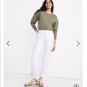 Madewell Cali Demi-Boot W 29 white jeans stretch